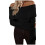 Women's off-shoulder slim-fit knitted sweater 1