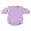 Body de bebê roxo com mangas compridas e botões 1