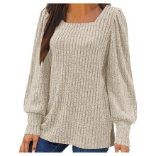 Lenago women's pullover sweater plus size long sleeve solid