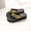 Dame læder flip-flops med pailletter størrelse 9 5