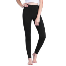Leggings de cintura alta para mujer con control de abdomen, color negro, 1 unidad.