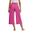 Γυναικείο Καλοκαιρινό Capris Plus Size Casual Loose Soft Μονόχρωμο 4