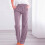 Calça feminina de cintura alta e pernas largas com bolsos. 2