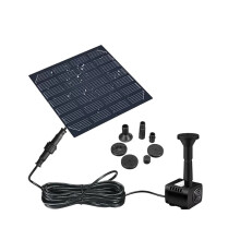 Solcellsdriven Fontänpump med Strömpanel Solcellsdriven Vattenpump för Trädgårdsdamm, Utomhus, Fågelbad, Uteplats, Fiskakvarie