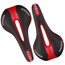 (Green) Comfortable Bicycle Seat Saddle Breathable Soft Bike Seat Cushion With Central Relief Zone for Road