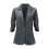 Dameblazer i lin, 3/4-ermet, elastisk og lett, 5