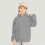 Mädchen-Langarm-Hoodie, V-Ausschnitt-Pullover mit Tasche, 3