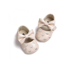 Chaussons souples antidérapants pour bébé fille, premiers pas