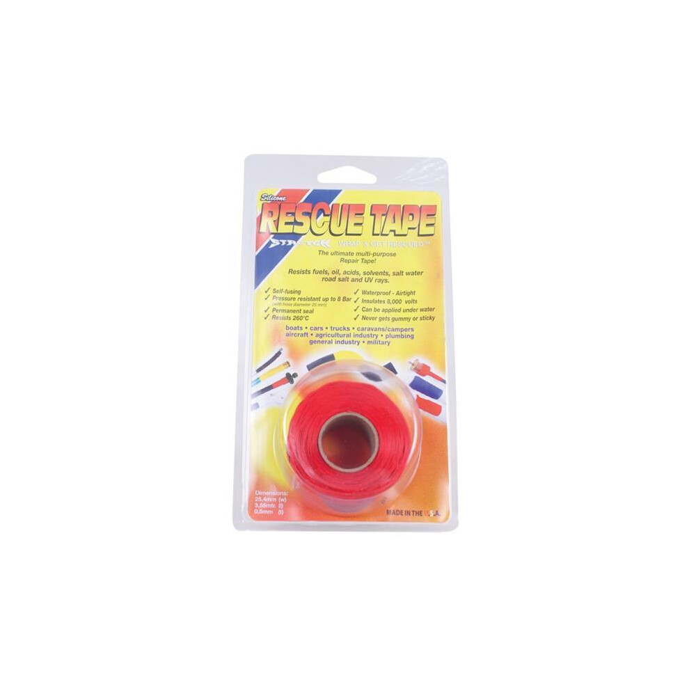 Rescue Tape Strength Multi-Purpose Repair Plumbers Waterproof Silicone 25Mmx3.5m 5061022238746