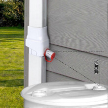 Rainwater Collection System Easy Installation Efficient Rain Barrel Diverter Kit for Outdoor Garden