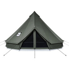 Tenda Yurt de Lona 4 m-Duoku-para Camping, Eventos ao Ar Livre, Até 4 Pessoas, com Saída para Chaminé