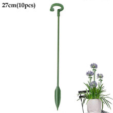 (10pcs, 27cm) Orchid Plant Support Stakes - Green, 27/37cm, Loop Design
