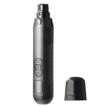 (gray) Electric Dog Nail Grinder with LED Light Quiet, High-Speed Rechargeable Pet Nail Trimmer with LCD Display for Stress-Free Grooming at Home