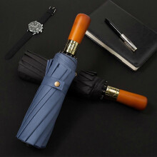 (Navy blue) 12 Ribs Fully Automatic Rain-Umbrellas Waterproof Sun Protection Umbrellas for Outdoor Travel