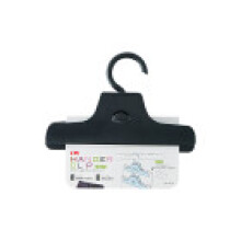 (Black)Plastic Clothes Coat Hanger With Strong Clamp For Wrinkle Prevention Storage And