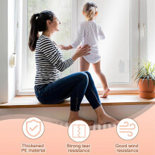 (47 * 63in) Indoors Winter Keep Warm Film Strong Tear Resistance Window Cover for Living Room Bedroom