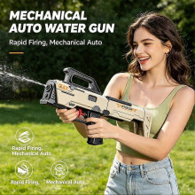 (1pcs, White) Folding Water Gun - FMG9, for Summer, Beach, 19x14x3.5cm