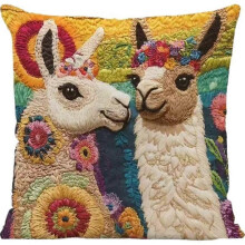 (1pcs, 20) Alpaca Pillow Case 45x45cm - Short Plush Sofa Cushion Cover - Home Decor