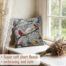 (1pcs, 15) Alpaca Pillow Case 45x45cm - Short Plush Sofa Cushion Cover - Home Decor