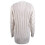 Γυναικεία πλεκτή ζακέτα λευκή, φαρδιά, oversized, 8(L) 6