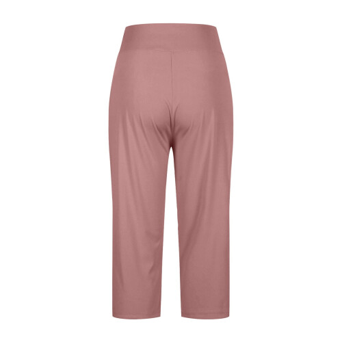 Women's Elastic Bermuda Shorts Pink 5XL 2