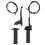 Kit cavi leva acceleratore/freno nero opaco 7/8 pollici 2