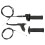 Kit cavi leva acceleratore/freno nero opaco 7/8 pollici 3