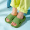 Children's flip flops green solid color open toe water 2