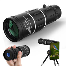 Mini Monocular Telescope 52x16 with Phone Holder and Tripod