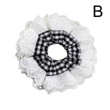 INS Lolita Lace Scrunchies Flower Temperament Hair Rope Large Hair Band X