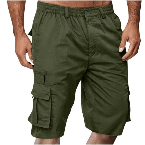 Lichtgewicht, sneldrogende cargoshorts voor heren, knielengte.
