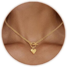 Szív alakú nyaklánc nőknek, hipoallergén choker medál
