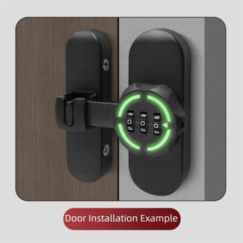 Password Lock Luminou Combination Lock Mechanical Code High-Security Sliding Door Lock for Cabinets Drawers Doors 1