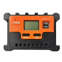 20A Solar Controller 12V 24V AUTO LCD PWM Regulator with USB for Solar Panel PV Baterry Charger Lights