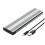 M.2 SSD Enclosure NVMe Protocol M.2 to USB3.2 Gen2 Type-C 10Gbps SSD Case M.2 Solid State Mobile Hard Disk Box Silver 1