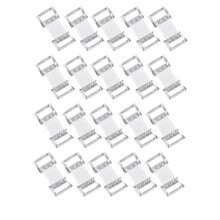 20Pcs Elastic Bandage Clips Adjustable Stretch Wrap Clips Reusable Replacement Bandage Wrap Fasteners for Sports White