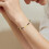 Women's Beaded Boho Bracelet Silver Gold 7+1 Inch 6