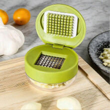 (3pcs, Green) Garlic Press 3pcs - Stainless Steel, Manual Mincer, Easy Clean