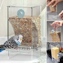 Automatic Bird Feeder, Food Water Feeding, Drinker Parakeet, Spatter-proof