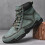 Men's Casual High-Top Leather Boots Warm Short Style 8