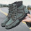 Men's Casual High-Top Leather Boots Warm Short Style 4