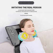 new Electric Heating Massage Mat with 9 Modes & Adjustable Intensity Full Body Relaxation Neck Back Pain Relief Cushion