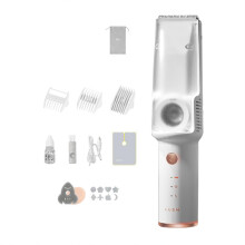 (White) Rechargeable Baby Hair Trimmer Waterproof Handhold Hair Cutting Machine for Home