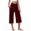 Calça de ioga feminina de perna larga com bolsos, comprimento 7/8. 1