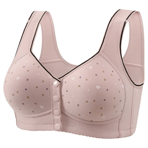 Dame Plus Size Printed Wireless Bralette Full Dekking 1