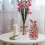 (White) 2025 Lighted Easter Bunny Ceramic Tabletop Tree, 5.9inch Pre-Lit Rabbit with Colorful Lamp Beads & Bunny Ear Top, Spring Easter Decor 1