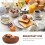 Wooden Salad Bowl Set Smooth Edges Lightweight Storage 6