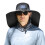 Chapéu de sol com protetor de pescoço e ventilador solar para uso externo. 3