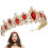 Diadema rosso oro con cristalli (1 pezzo) 3