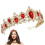 Diadema rosso oro con cristalli (1 pezzo) 4